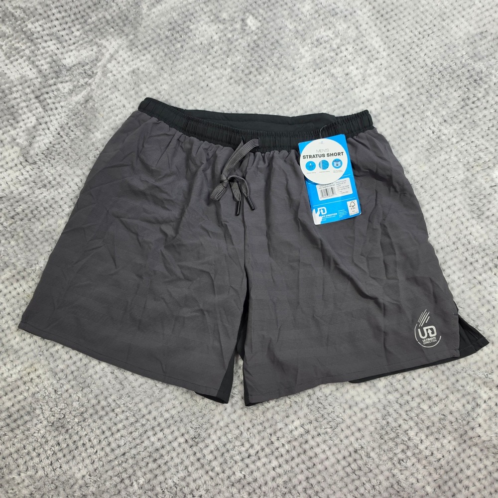 Ultimate Direction Mens Stratus Shorts Medium Grey Running Hiking Athletic New